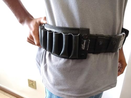Baleiro Tático Cintura para 8 Suprimentos de Couro Sintético Preto Cordilheira Sport