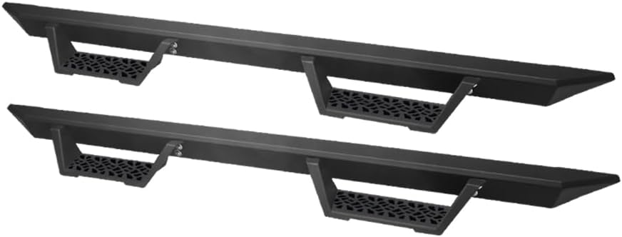 Matte Black Modular Drop Step Side Nerf Bars Rail Running Boards Compatible with 15-22 Chevy Colorado/GMC Canyon Crew Cab