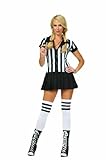 RG Costumes Women's Rowdy Referee, Black/White, 6-8/Medium