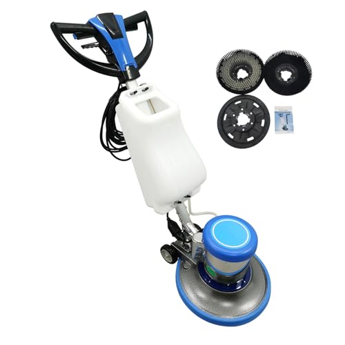 WYDDDARY 1100W Floor Polisher Commercial Floor Cleaner Carpet Buffer Scrubber with 3gal Water Tank and 17