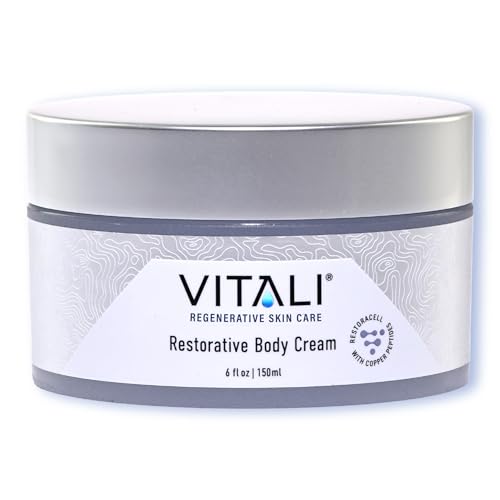 Vitali Restorative Body Cream with Copper Peptides: Advanced formula helps to diminish the appearance of fine lines and greatly improve overall texture. - 6 fl. oz.