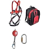 Teufelberger 7331288 Juego de escalones elevadores con Ergo Click en Mochila, Carga Nominal 130 kg, Negro