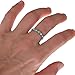Handmade Silver & Turquoise Beaded Stretched Ring, 925 Sterling Size 7 Turquoise Color Beads Chici Ring for women, Small Dainty Ring by MiYa Jewelry creations