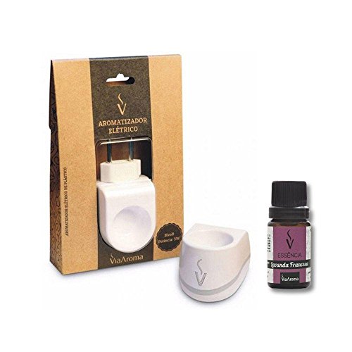 Aromatizador Elétrico Difusor Ambiente com Essência Lavanda Francesa 10ml - Via Aroma