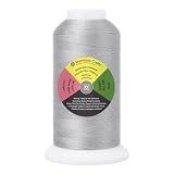 Mandala Crafts Silver Heavy Duty Thread - 1500 Yds Tex 90 Strong Polyester...