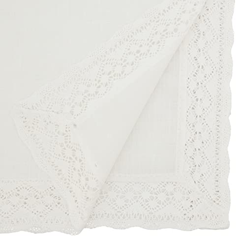 Lace Border Table Runner by SARO LIFESTYLE - Used condition - Image 2