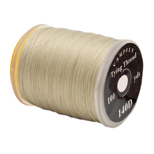 Yiju Fly Tying Thread 140D for Fishing Applications with Strong Braided Line, Dark Gray