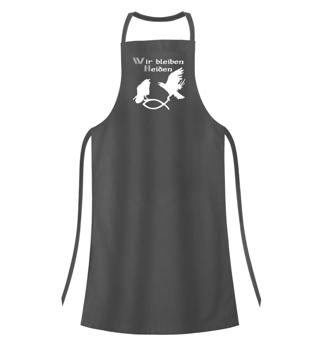 Tablier de barbecue de qualité supérieure Hugin & Munin gris ajustable