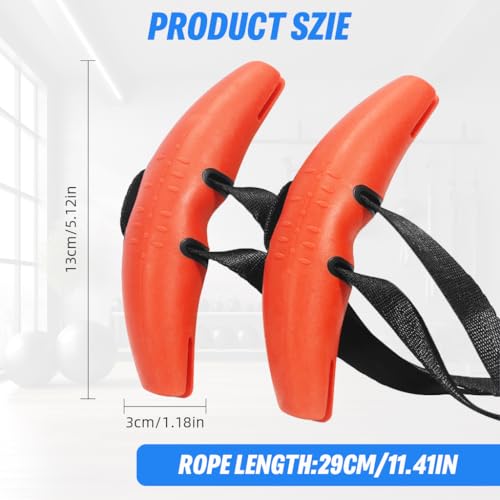 Image of Proberos 2PCS Pull-Up Grips, Gym Hand Grips Bullhorn- Shaped for Pull- ups, Rowing, and LAT Pull Downs, Sturdy Nylon Webbing Straps, Workout Accessories