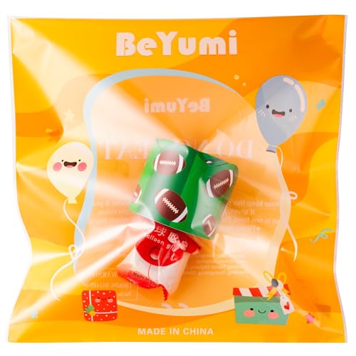 Image of BeYumi Green Football Border Trim - 65ft Back to School Football Scalloped Rolled Border Trim Rugby Sports Bulletin Board Set Classroom Office Chalkboard Kindergarten Elementary Home Party Decoration