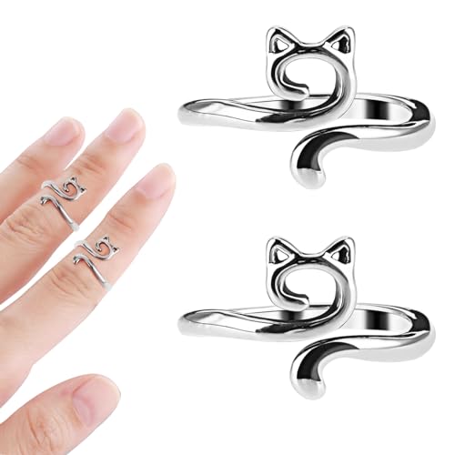 Sibba Häkel-Finger-Spannringe 2 Stück zum Häkeln Stricken...