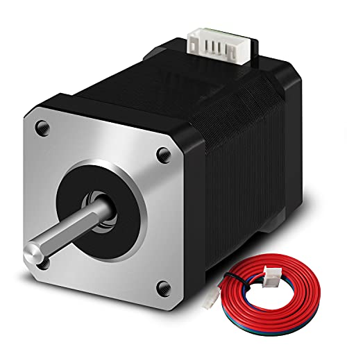 SIMAX3D Nema 17 Schrittmotor 42-48 Pancake (5 Stück/Pack) 1,5 A-3,8 V 2 Phasen 4 Drähte 1,8 Grad mit 1 Meter Kabel für Creality CR-10 10S Ender 3 3D-Drucker/CNC-Extruder und Y-Achse – Bild 6