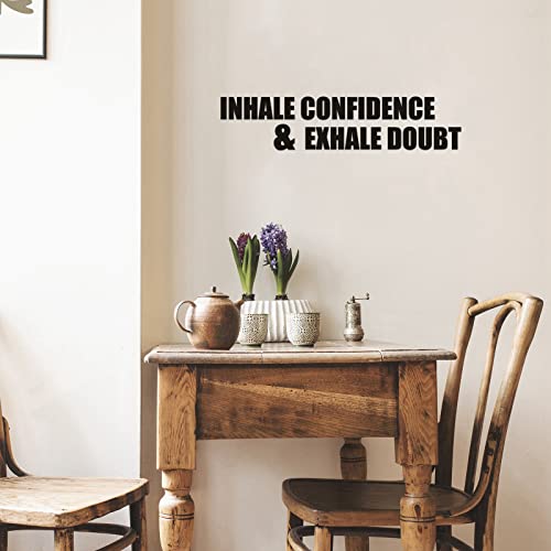 Vinyl Wall Quotes Stickers Inspirational Quotes Decals Peel And Stick Motivational Wall Decals Be Stronger Inhale Exhale Wall Decals For Girl Boy Bedroom Living Room Office Bathroom #TOP4