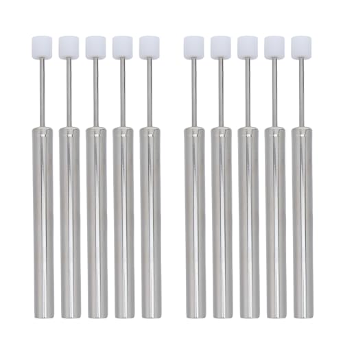 NIYANGLE 10piezas Amortiguador Hidráulico de Acero para Tapa de Cubo de Basura Pistón Silencioso Cierre Suave Repuesto de Amortiguador para Cocina Oficina y Hogar Reducción de Ruido