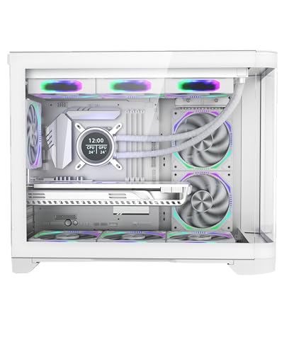 1Stplayer 1St Player UV6 Micro Atx White Case With 3 Rgb Fans - 5