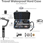 Lekufee Etanche cas dur pour voyage DJI Osmo Mobile 8P Stabilisateur Gimbal, et autres accessoires(case & Sac seulement)