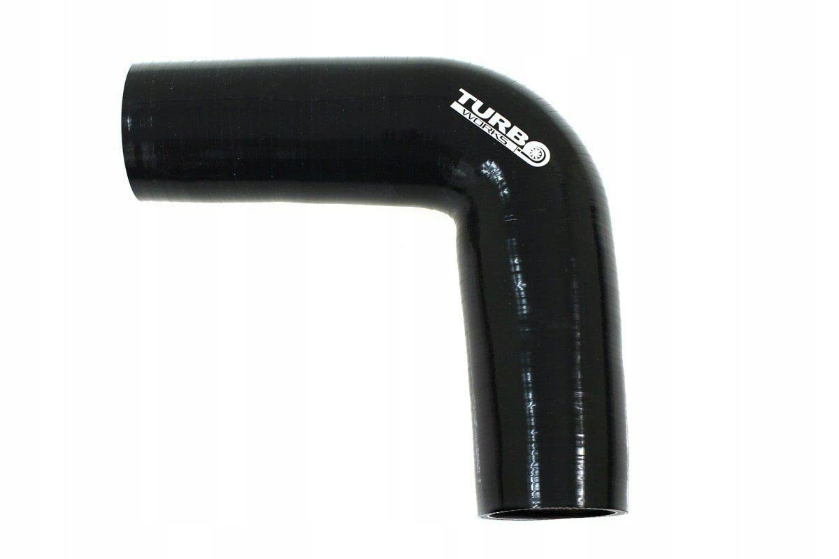 Codo de silicona 90Deg Negro 67mm Xl E-2545 Rendimiento de desarrollo Manguera de silicona radiador de silicona