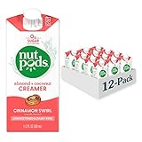 nutpods Cinnamon Swirl Coffee Creamer - Unsweetened Non Dairy Creamer Made from Almonds and Coconuts