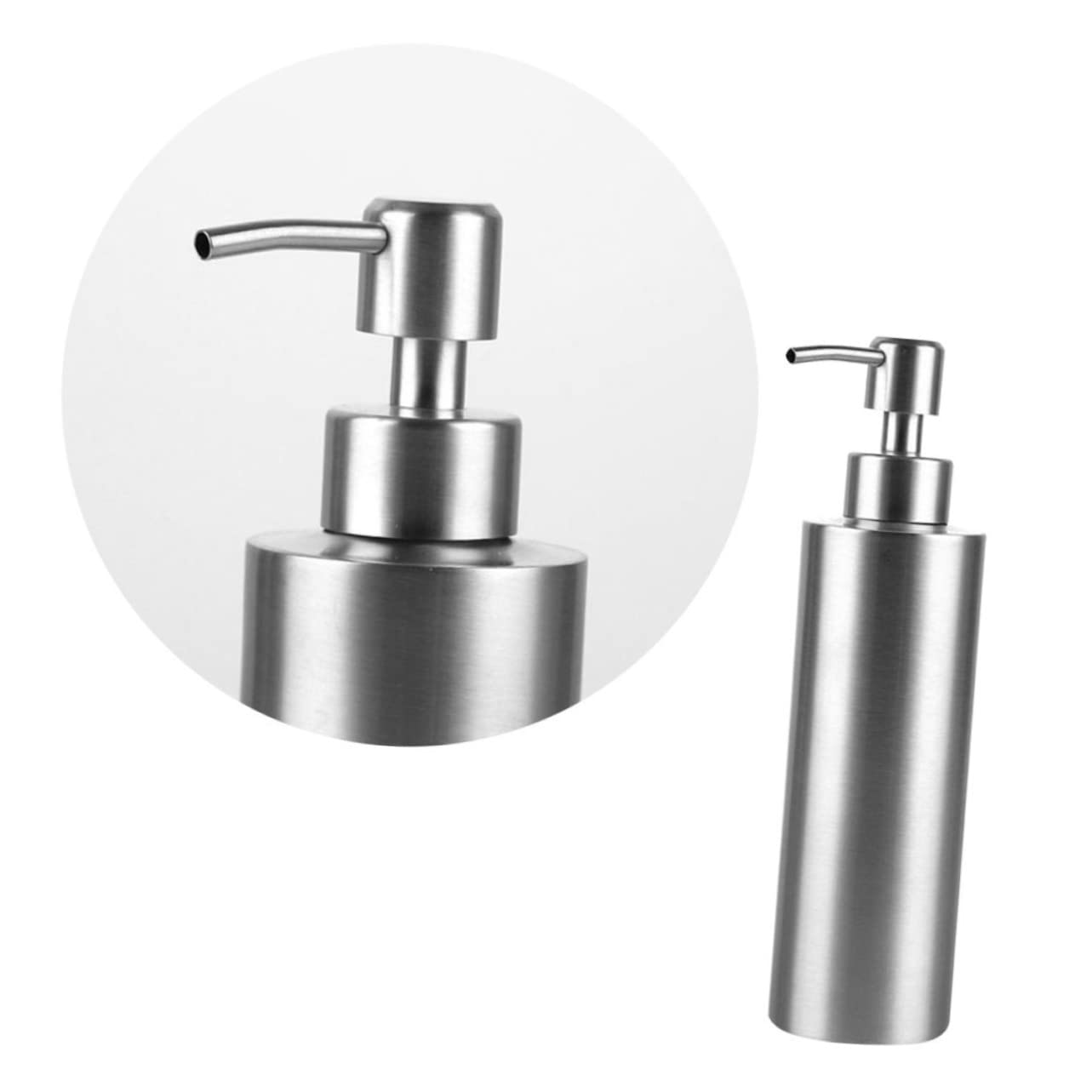 Amazon｜CONGARTENO ステンレス製ソープディスペンサー 250ml シルバー