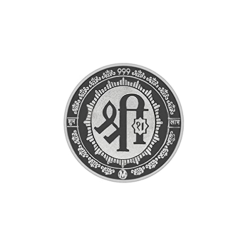 Image of MAA SILVER Pure Silver Laxmi Ganpati Saraswati Trimurti BIS Hallmarked Round Coin Chandi Sikka Perfect for Gifting Investment Diwali Dhanteras (999 Purity)