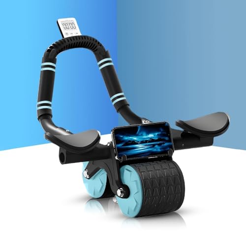 Image of Cockatoo Automatic Rebound Ab Roller for Men & Women|Home & Gym Ab Workout Equipment|Abs Workout Equipment for home|2 wheels Abdominal Ab Roller, Max weight 150 kg