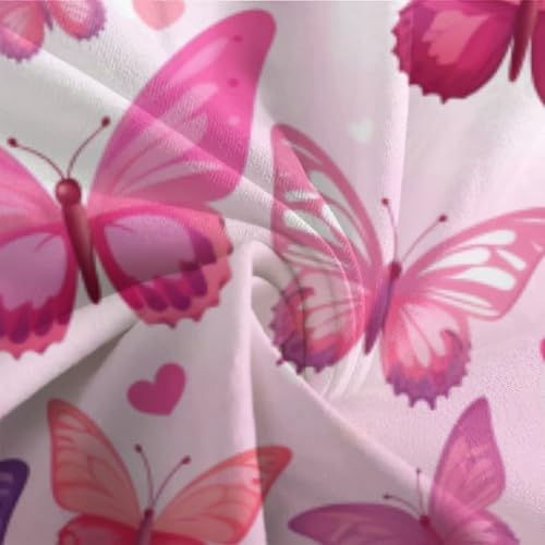 Housse de couette papillon 3D parure de lit facile d'entretien lit simple