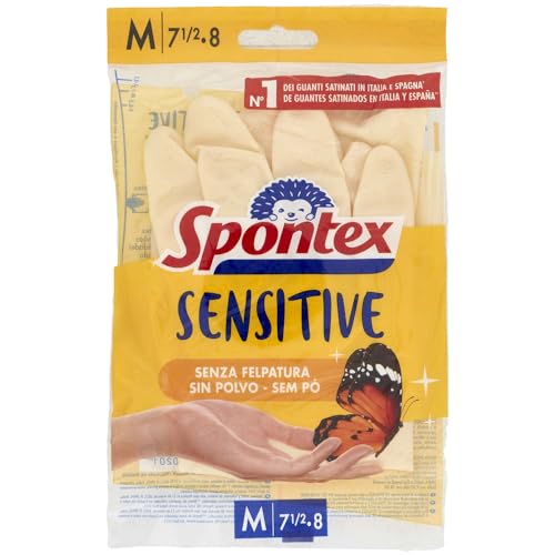Spontex Guantes sedosos, medianos, 1 par