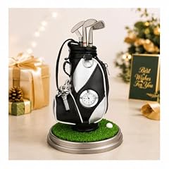 10 L 0 L Golf Pen Holder Set with Clock for Desk, Black and Silvery Gift 10 L 0 L Golf Pen Holder Set with Clock for Desk, Black and Silvery Gift product