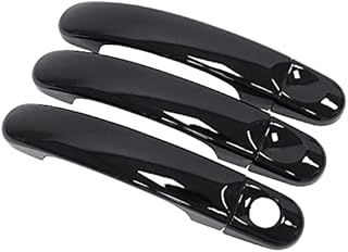 HouYeen 6PCS Front and Rear Exterior Door Handle Cover for T5 T6 Transporter Caddy Vans (Gloss Black)