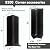 COUKIU Self Adhesive Baseboard Corner Blocks, 4inch(Width)3 Inner + 3 Outer Corners-Connector Between The Wall Base Cove Base Rubber Moulding Trim, Perfect Match for Our S100 Baseboard(Black)