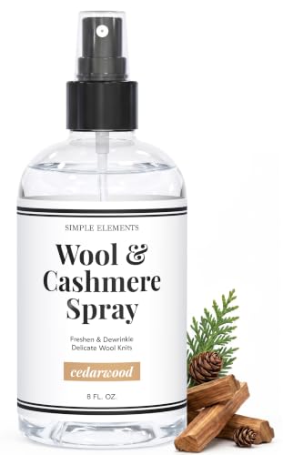 Wool & Cashmere Fabric Spray - Refresher and Dewrinkler for Knitwear, 8 oz