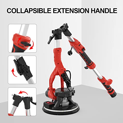 Populo Drywall Sander, 810W 7A Electric Drywall Sander With Vacuum Attachment thumb #1