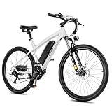 ACTBEST Race Electric Bike for Adults 21-Speed 26" Ebike,Peak 750W Brushless Motor, 22MPH, 468Wh 13AH Removable Battery, Up to 55 Miles, Commuting Mountain Electric Bicycle with Fork Suspension,26W