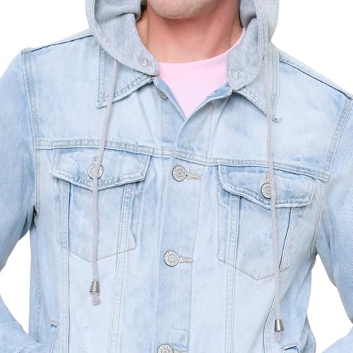 Image of VICTORIOUS Men's Distressed Denim Jacket