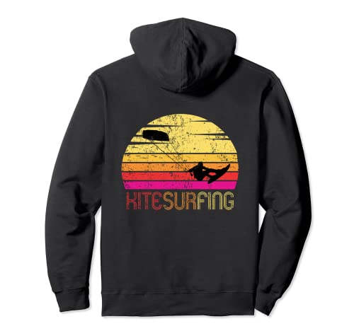 Diseño vintage retro Kitesurfing – Kitesurfing Gift Sudadera con Capucha