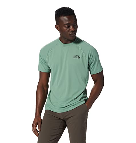 Mountain Hardwear Men's Standard Crater Lake Short Sleeve, Aloe, Large #TOP4