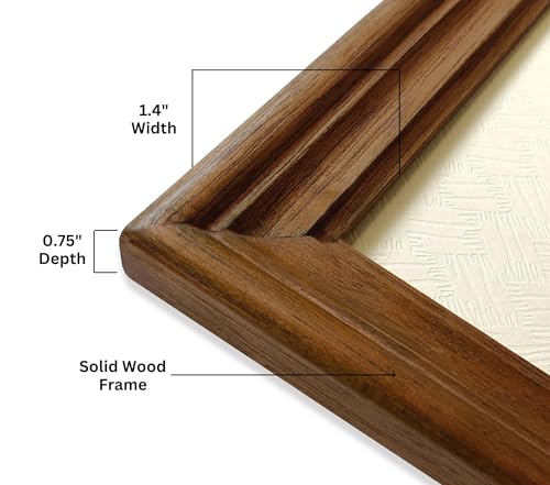 Image of 16x24 Inch Photo Frame | Wall Decor Frames | Large Photo Frame For Wall | Brown Wooden Photo Frames For Wall | Ideal For Bedroom, Living Room & Office (16x24 Inch, Brown)