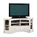 Sauder 402905 Harbor View Corner Entertainment Credenza for TVs up to 60" Antiqued White
