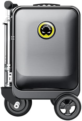 Airwheel SE3S Smart Riding Luggage Electric Suitcase Scooter with Removable Battery, black