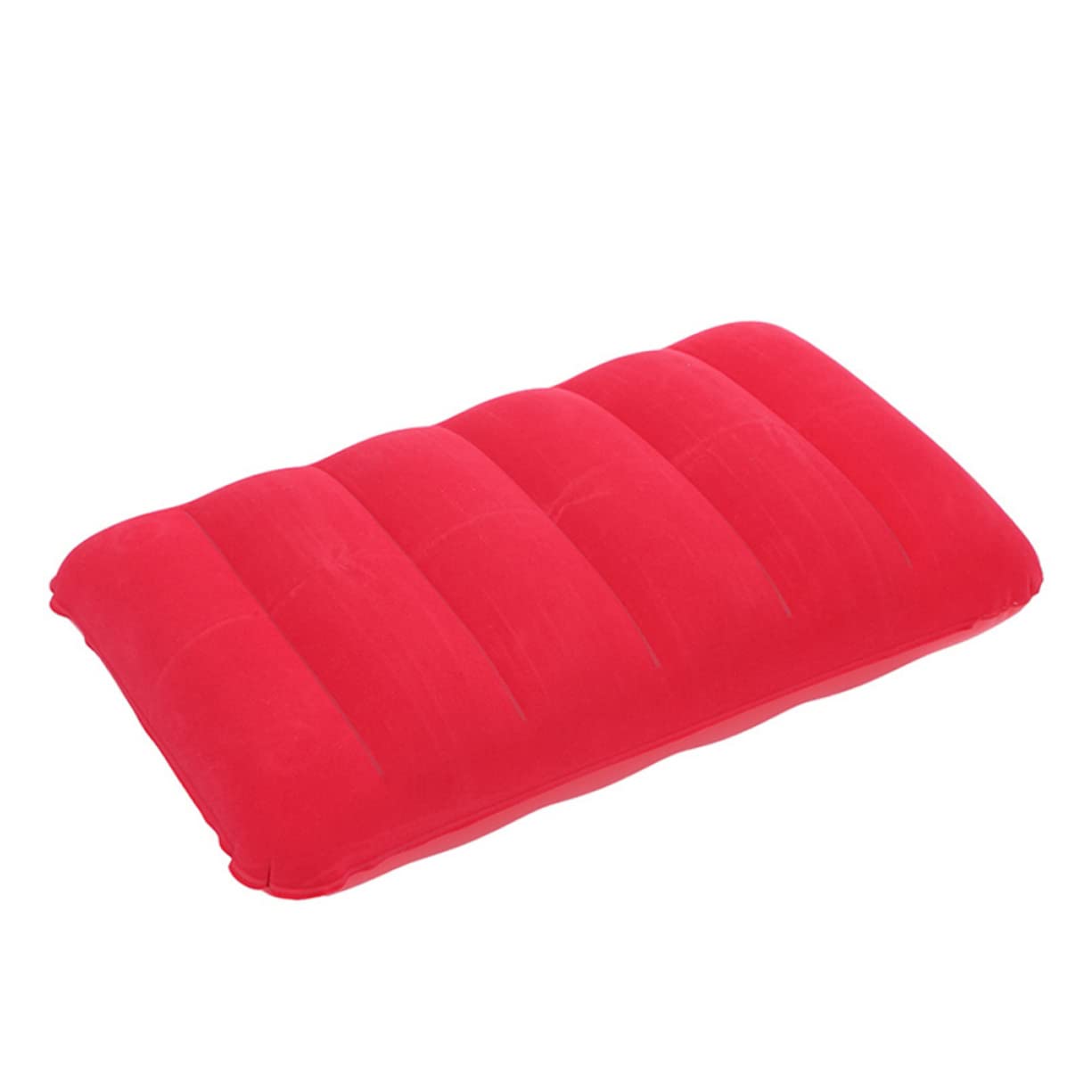 KOMBIUDA Portable Inflation Cushion 2 Pack 65x45cm PVC Flocking Pillow for Camping Nap Travel