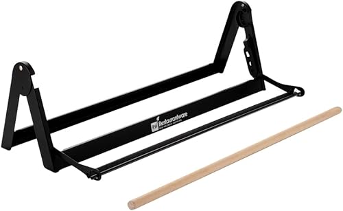 Vista 9 de Restaurantware - Rollo de papel de regalo de 26.2 x 6.7 x 8 pulgadas, 1 soporte de papel de carnicero para montaje en pared - Hoja dentada, patas