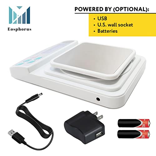 Eosphorus Ounce And Gram Scale 0.01G Accuracy Electronic Balance Digital Scale Digital Balance Lab Balance 600G – Windshield, Usb Charger, Ac/Dc Adapter Included #TOP4
