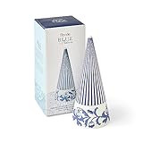 Spode Blue Italian Cone Shaped Topiary - 8 Inch Decorative Porcelain Figurine, Classic Blue & White Design Motif - Collector Accent for Tabletop, Mantel & Dining Room Display