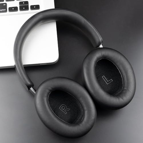 Reposición de almohadillas QC Ultra 1 2 para auriculares Bose QuietComfort Ultra – Almohadillas de repuesto de cuero proteico suave y espuma de memoria, aislamiento de ruido mejorado, instalación fácil (Negro) miniatura 7