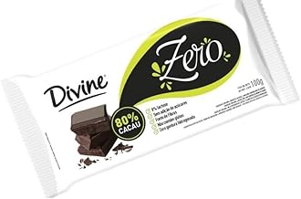 Barra chocolate Divine zero açucar 80% cacau 100g