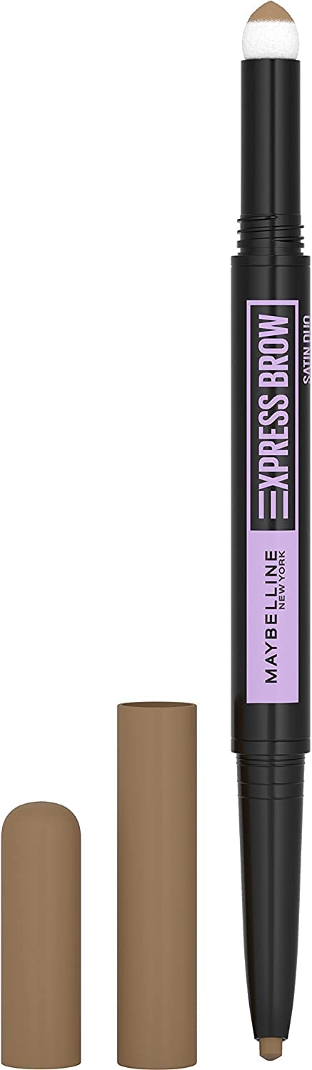 Maybelline New York Express Brow Satin Duo Augenbrauenstift und -puder in Nr. 01 Dark Blonde, dunkelblond (Packung mit 5)