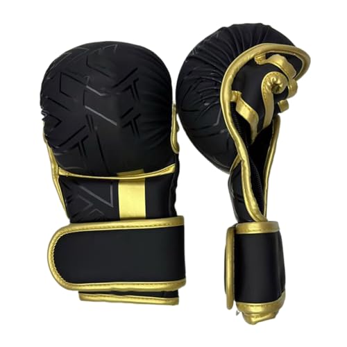 Guantes de boxeo para hombre – Guantes de boxeo para adultos – Mitones acolchados ajustables – Equipo portátil para entrenamiento, fitness, interior, exterior, gimnasio, casa, ejercicio, de golpeo