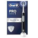 Oral-B Spazzolino Elettrico Ricaricabile Pro Series 1 Nero con 1 Testina di Ricambio, 1 Spazzolino