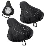 2 Stück Sattelschutz Wasserdicht Fahrrad, Sattelbezug Fahrrad, Fahrradsattel Regenschutz, Fahrradsitz Regenschutz, Bike Seat Cover, Fahrradsattel Überzug Wasserdicht für Meisten Fahrradsattel