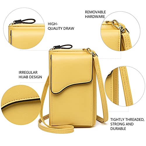 Myfriday Small Leather Shoulder Bag, Crossbody Bag Cellphone Wallet Purse Lightweight Crossbody Handbags For Women #TOP4